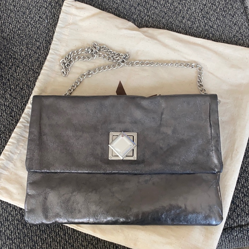 Michael Kors Silver Clutch